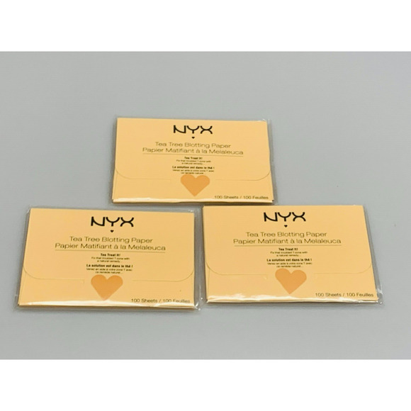 Set of 3 NYX Tea Tree Blotting Paper, 100 Sheets per pack - Picture 2 of 4